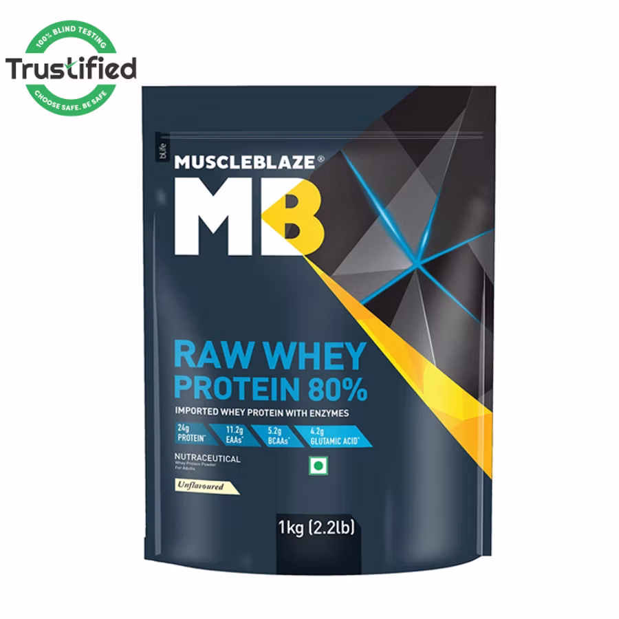 MuscleBlaze Raw Whey Protein 80%