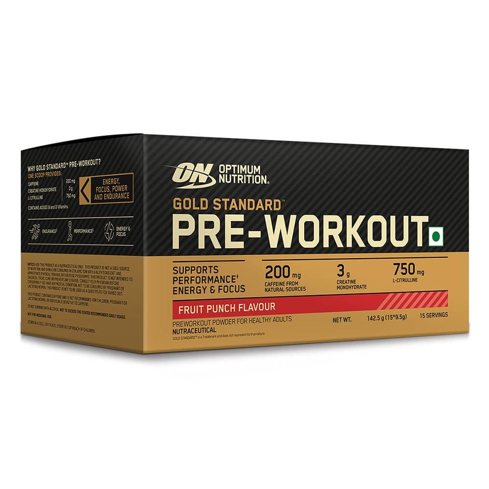 ON (Optimum Nutrition) Gold Standard Pre-Workout,  15 sachets/pack  Fruit Punch