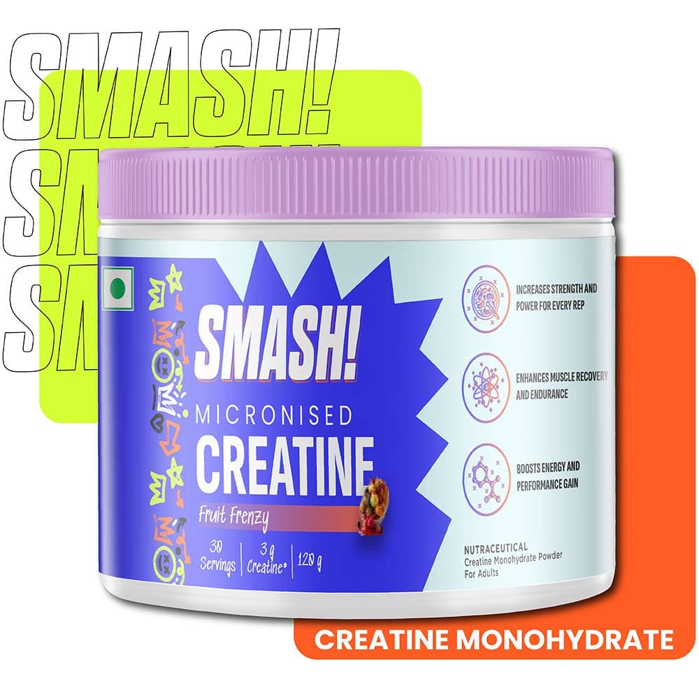 Smash Micronised Creatine Monohydrate,  Fruit Frenzy  0.265 lb