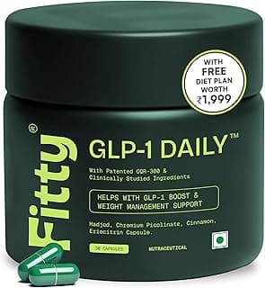 fitty glp 1 Fitty GLP-1 Supplement | Supports Weight Loss | Reduces Hunger & Supports Fat Loss | 100% Natural & Plant-Based | Metabolism Boost & Balanced Blood Sugar Levels | For Men & Women | 30 Capsules