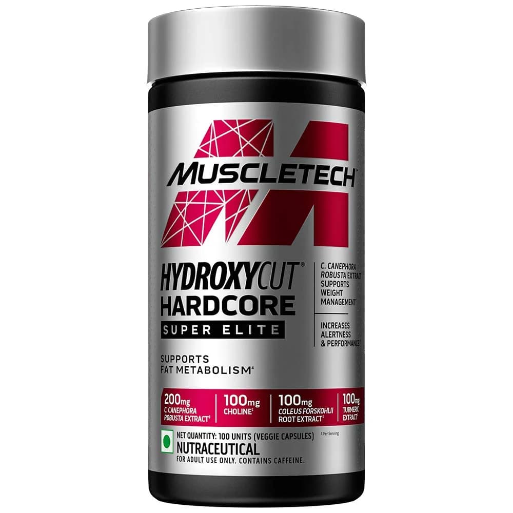 MuscleTech Hydroxycut Hardcore Super Elite, 100 veggie capsule(s) Unflavoured