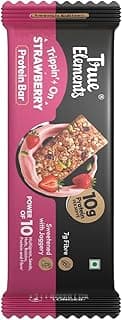 True Elements Trippin On Berry Protein Bar 50gm - 10g Protein + 7g Fibre | Daily Protein Snack | Goodness of Multigrains, Seeds & Nuts