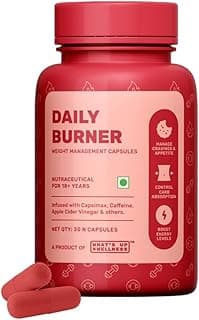 what s up What's Up Wellness Daily Burner Capsules | Weight Loss Supplement For Women & Men | Helps Manage Cravings, Calories & Carbs | Boost Metabolism | L Carnitine & ACV - Apple Cider Vinegar | 30 Capsules